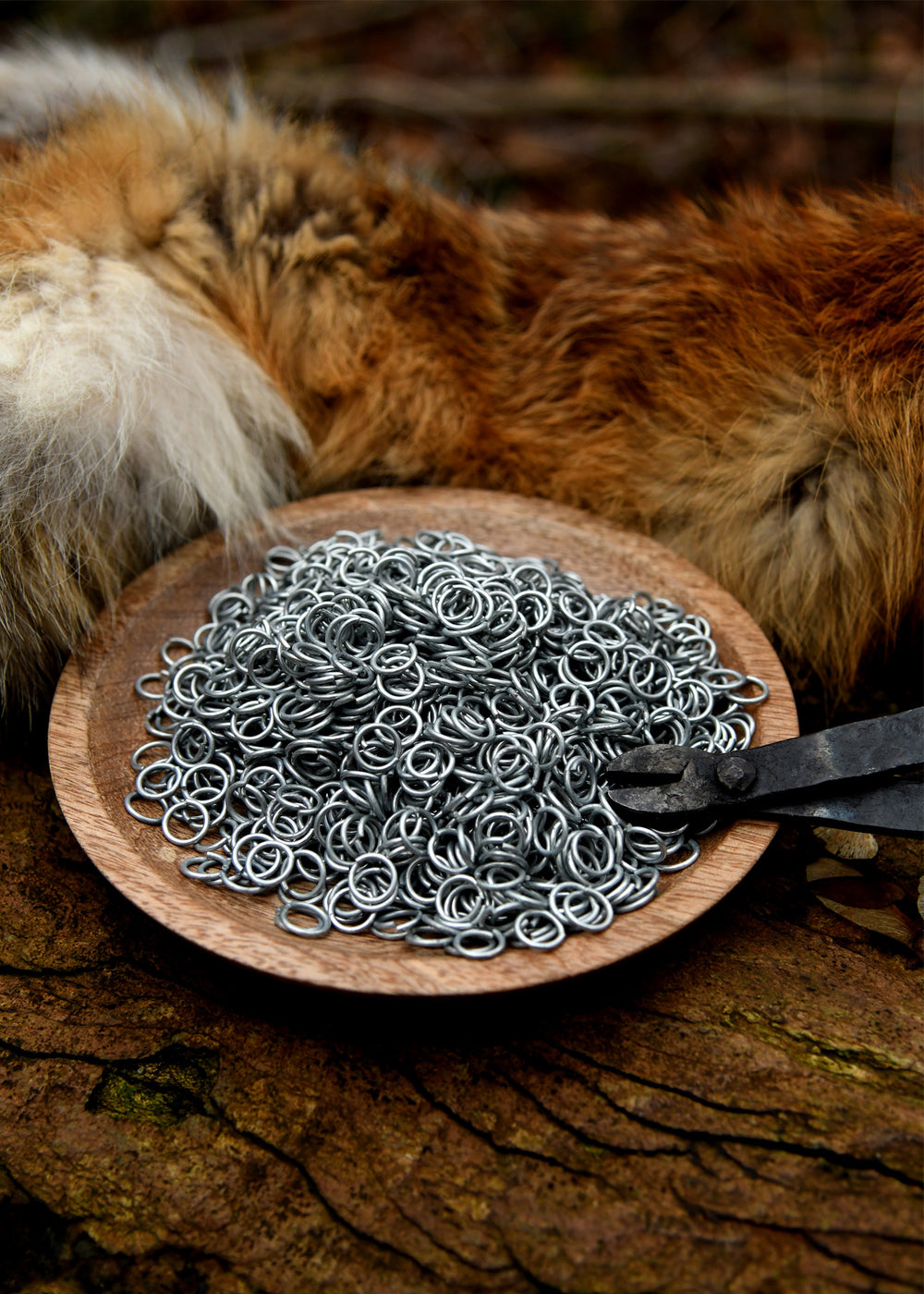 Lose Kettenringe, 3 kg-Paket, unvernietet, verzinkt, 9mm ID