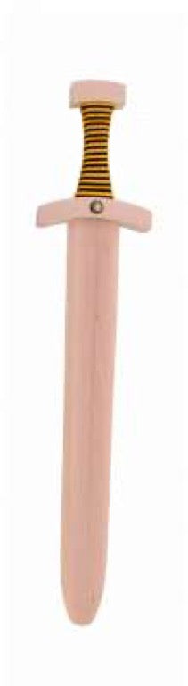 Normannenschwert aus Holz – 48 cm | Kinderschwert in Schwarz-Rot oder Schwarz-Gelb