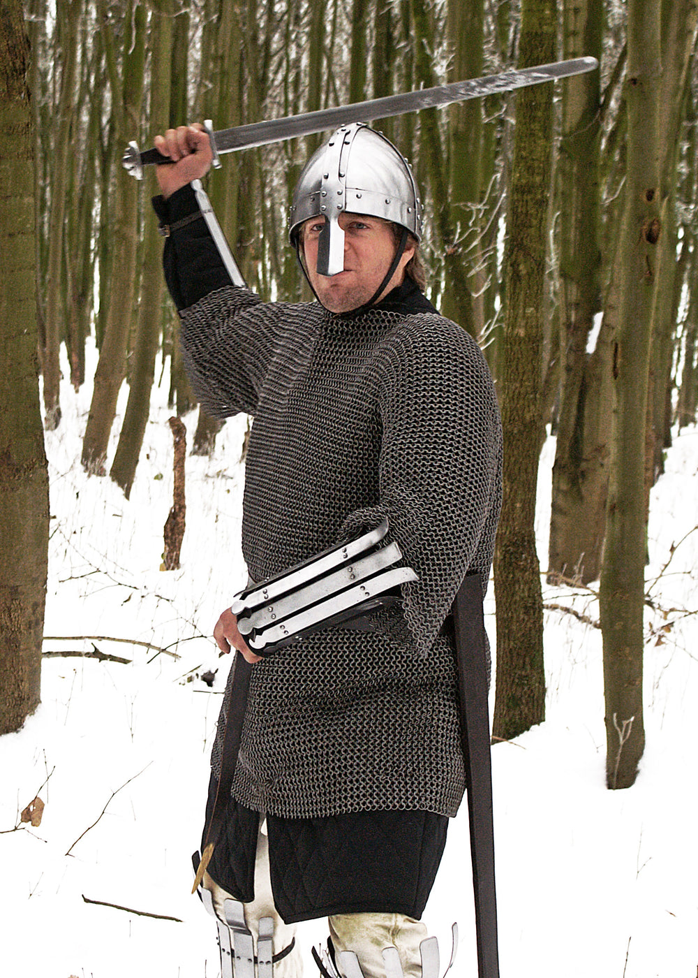 Kettenhemd Haubergeon, ID 8 mm, unbehandelt