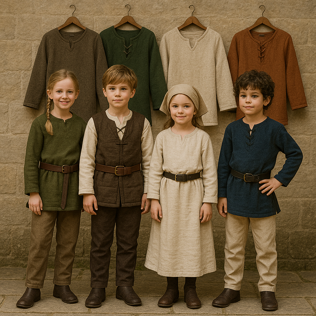 Gewandung für Kinder – Mittelalterliche Kleidung
