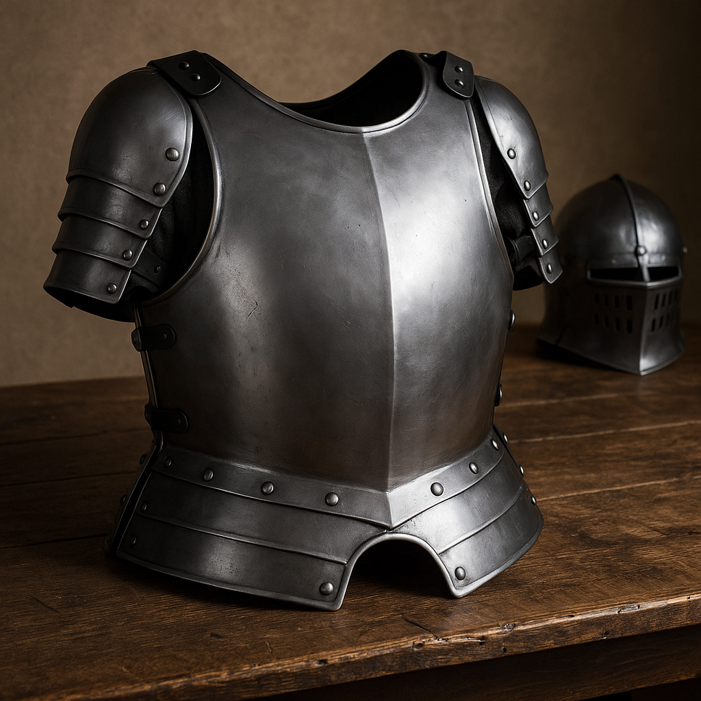Plattenrüstungen & Rüstungsteile – Mittelalterliche Rüstung aus Stahl