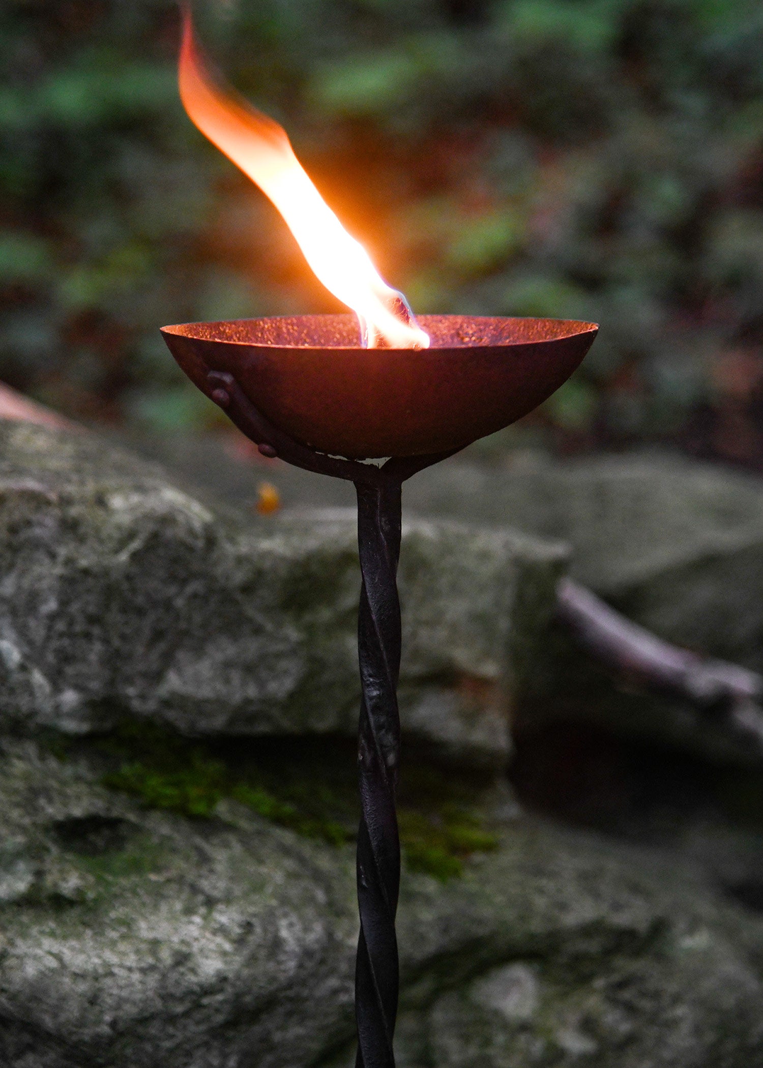 Oseberg Lampe, handgeschmiedet