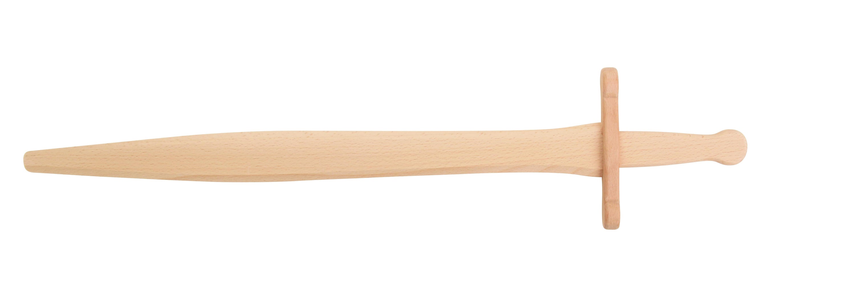 Holzschwert Natur für Kinder – 65 cm | Großes Ritterschwert aus Holz
