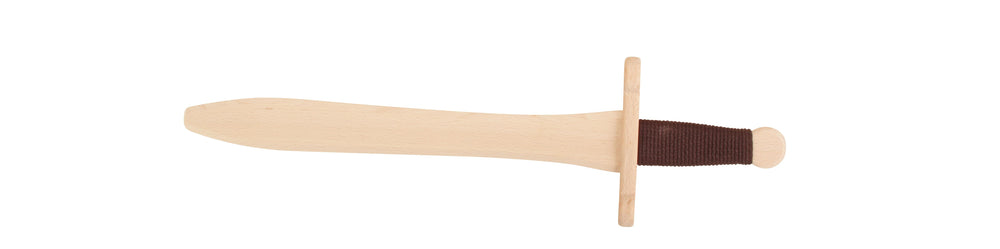 Holzschwert Natur mit gebundenem Griff – 48 cm | Authentisches Holzschwert für kleine Ritter