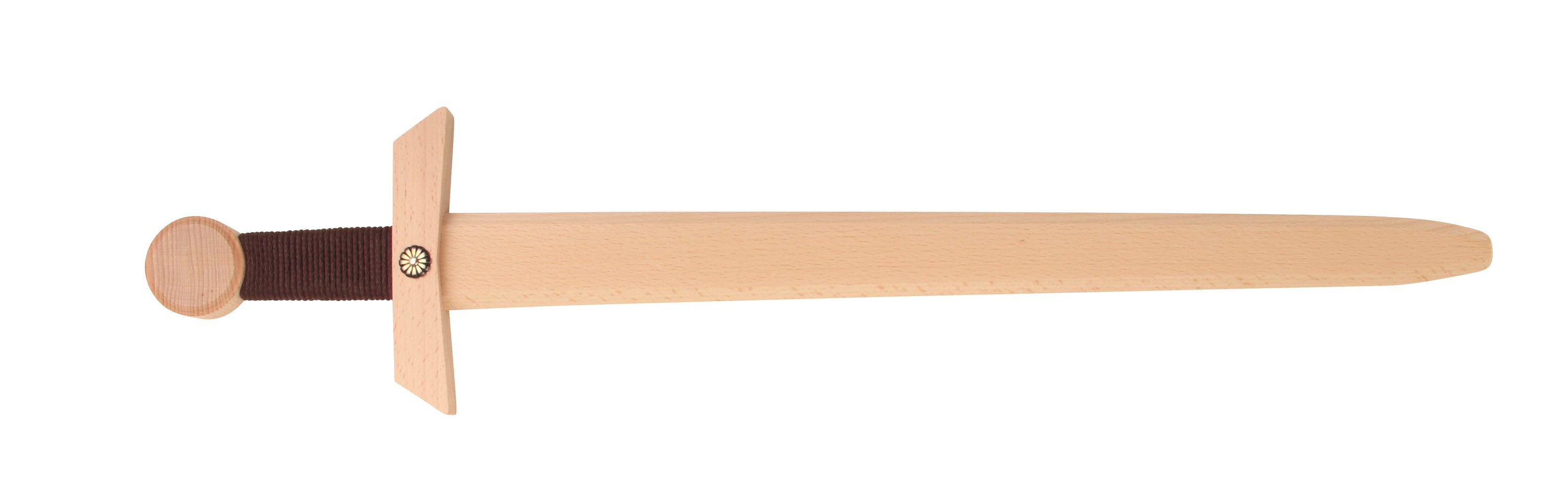 Excalibur Holzschwert Natur – 66 cm | Großes Holzschwert für kleine Ritter und Helden