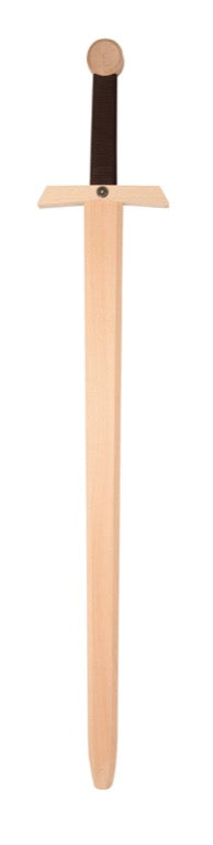 Zweihänder aus Holz Natur – 102 cm | Großes Holzschwert für kleine Ritter und Wikinger