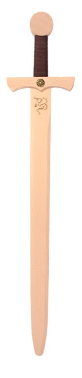 Drachenschwert aus Holz – 66 cm | Fantasievolles Holzschwert für kleine Drachenritter