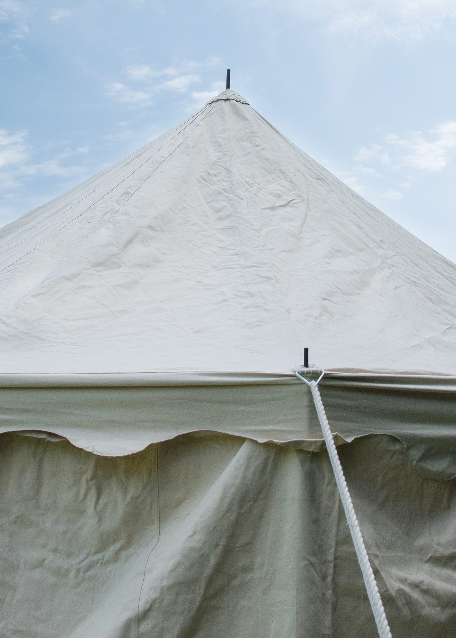 Ritterzelt Burgund, 4 x 6 m, 425 gsm, naturfarben