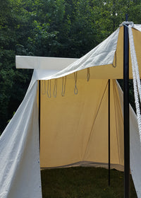 Sächsisches Händlerzelt, 4 x 2,5 m, 425 gsm, naturfarben