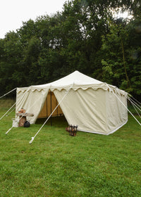 Ritterzelt Herold, 5 x 5 m, 425 gsm, naturfarben