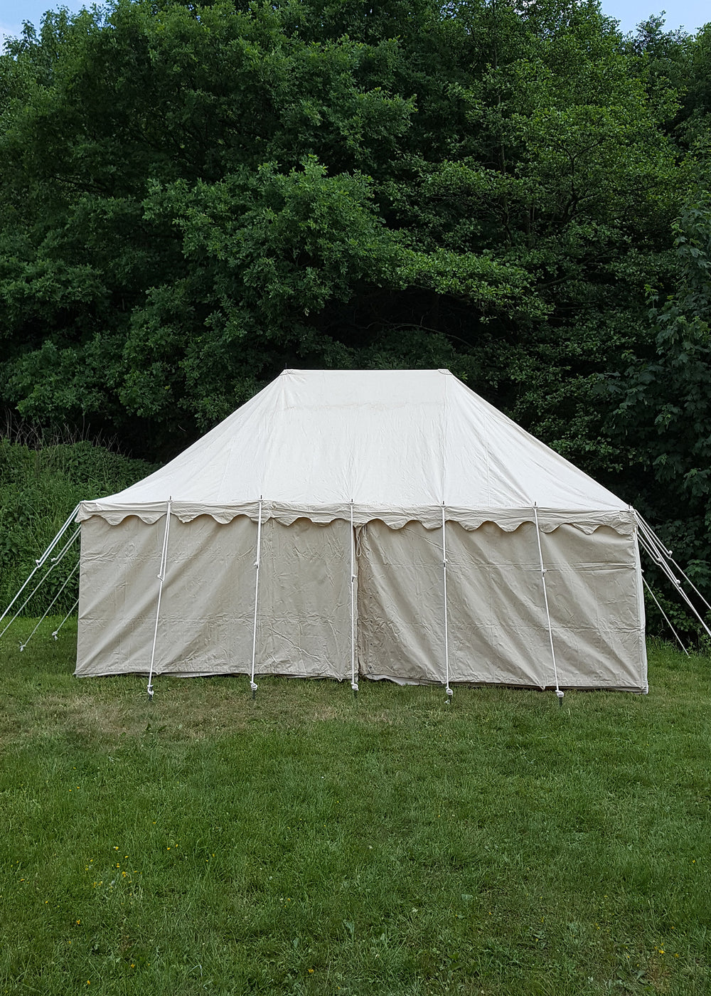 Ritterzelt Markward, 5 x 8 m, 425 gsm, natur