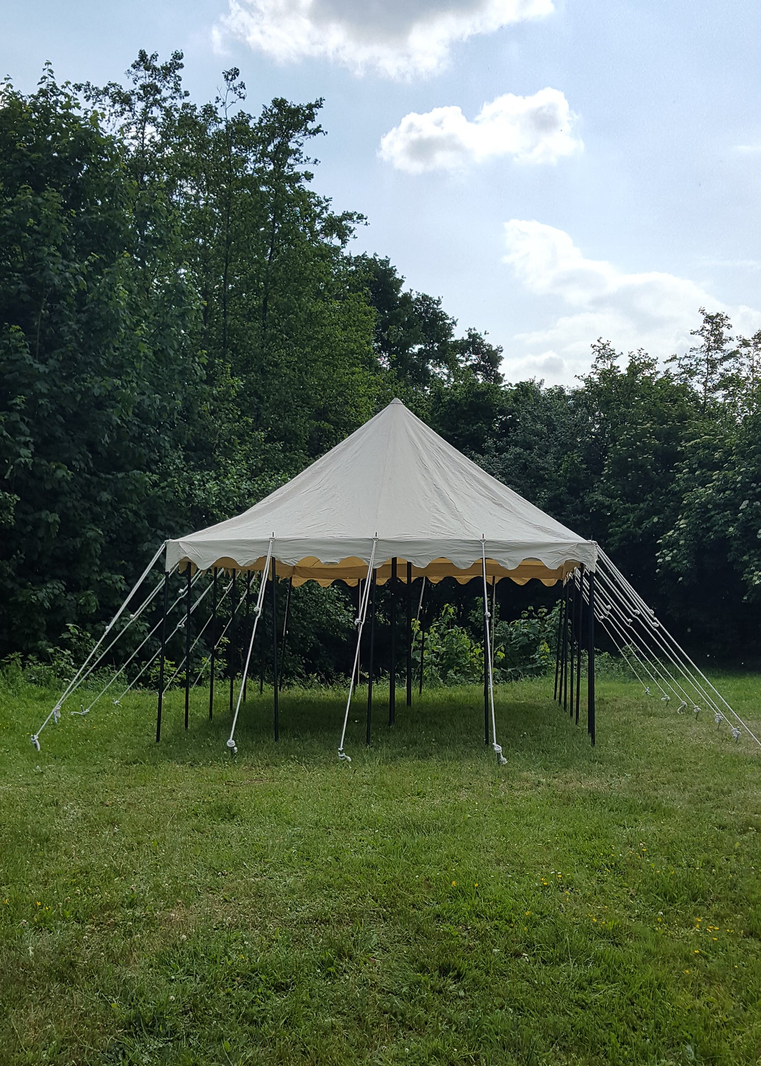 Ritterzelt Markward, 6 x 4 m, 425 gsm, natur