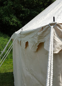 Ritterzelt Markward, 6 x 4 m, 425 gsm, natur