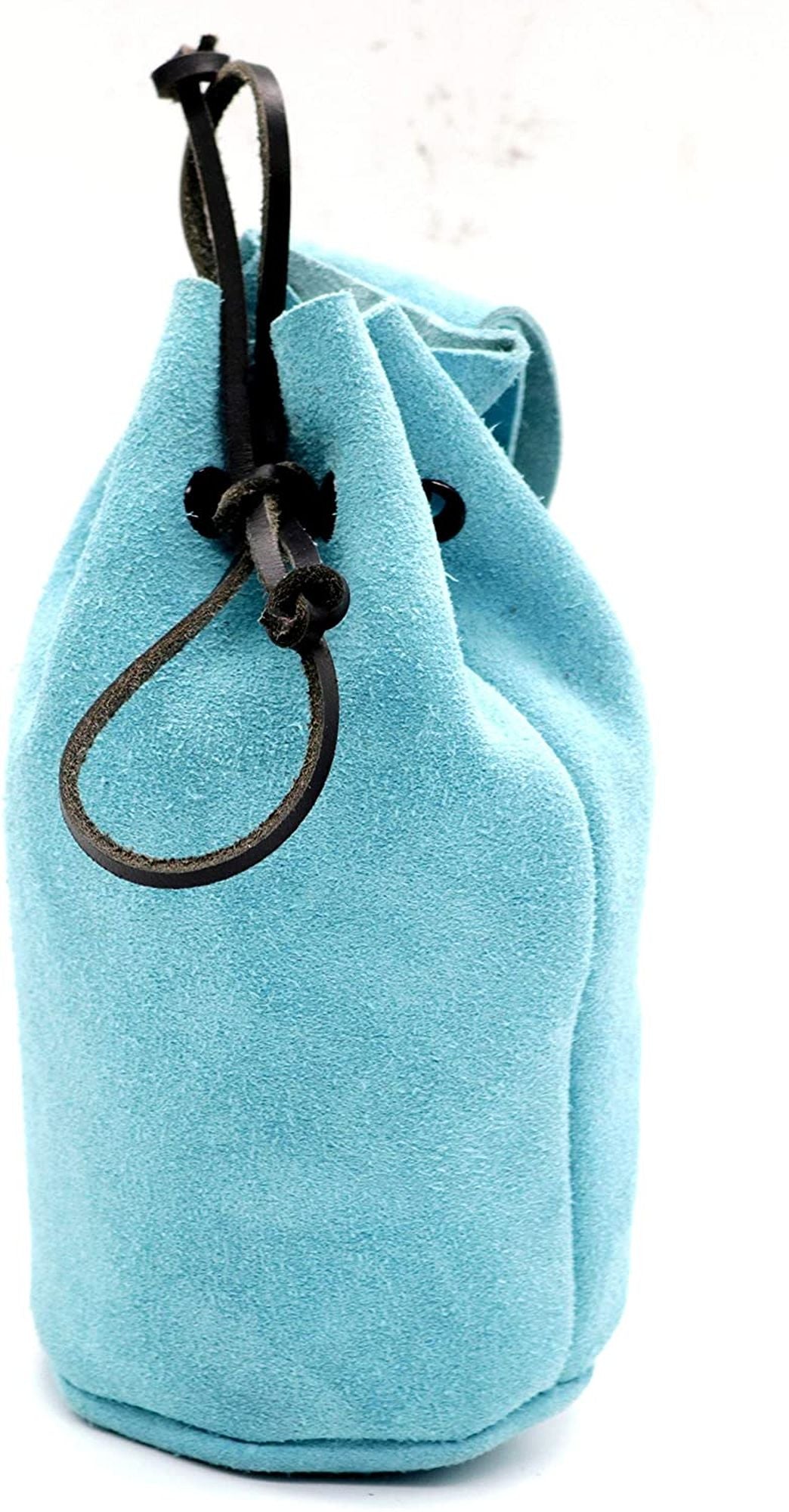 Lederbeutel aus hochwertigem Wildleder – mit Gürtelhalterung & Kordelzug