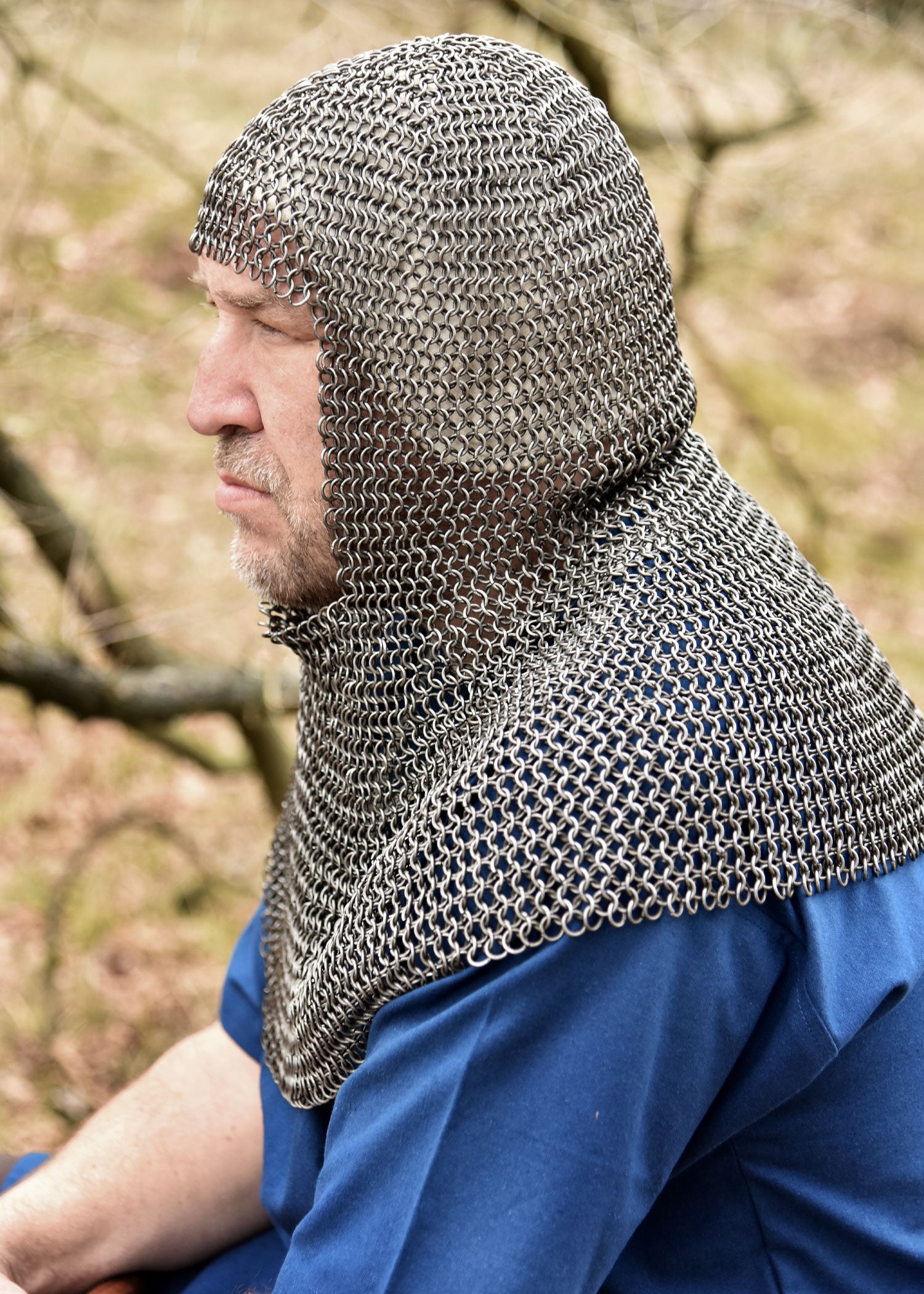 Kettenhaube aus Federstahl, ID 8mm, unbehandelt