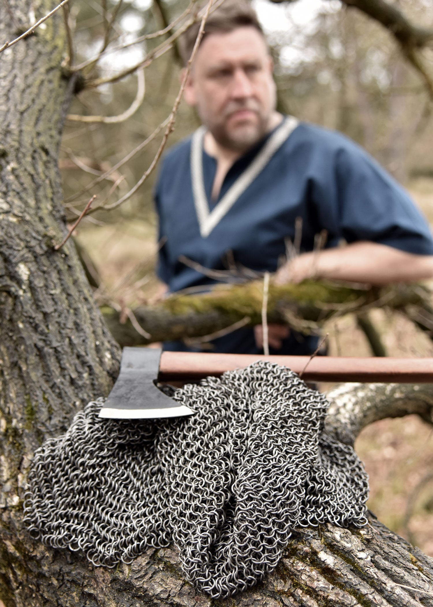 Kettenhaube aus Federstahl, ID 8mm, unbehandelt