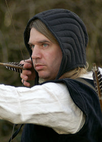 Gepolsterte Bundhaube, natur