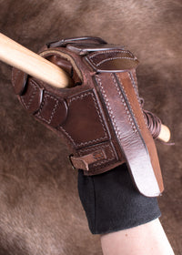 Gepolsterter Fäustling aus Leder für linke Hand