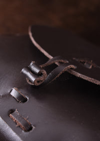 Mittelalter-Ledertasche, Dunkelbraun