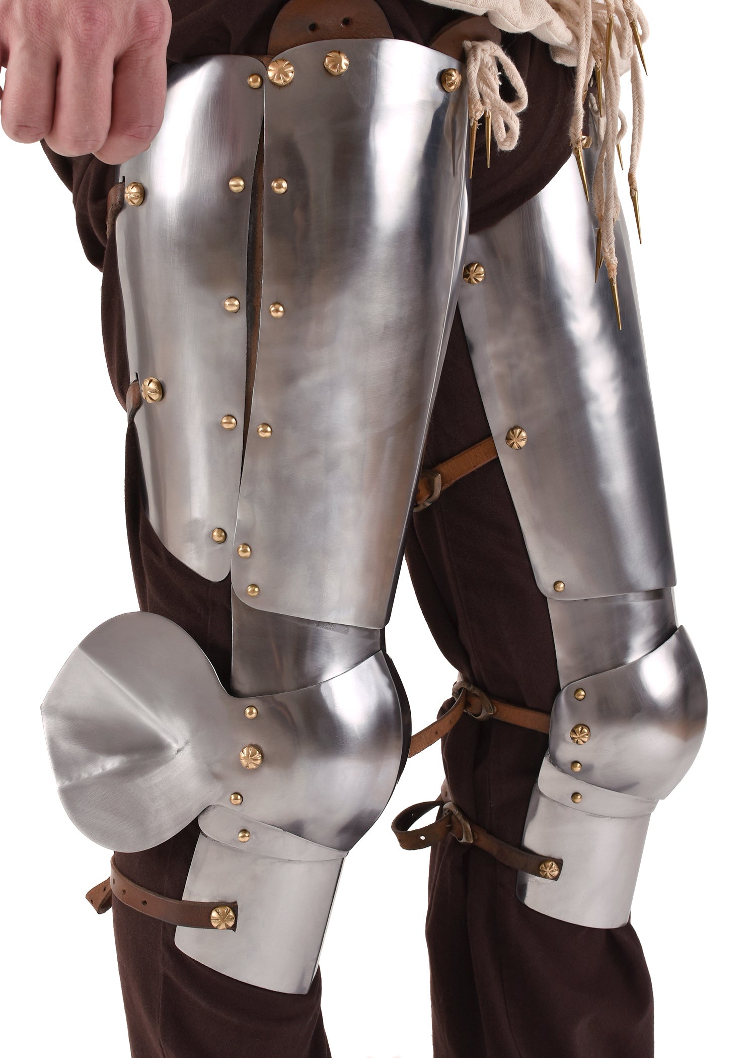 Beinzeug mit Kniebuckel, Paar