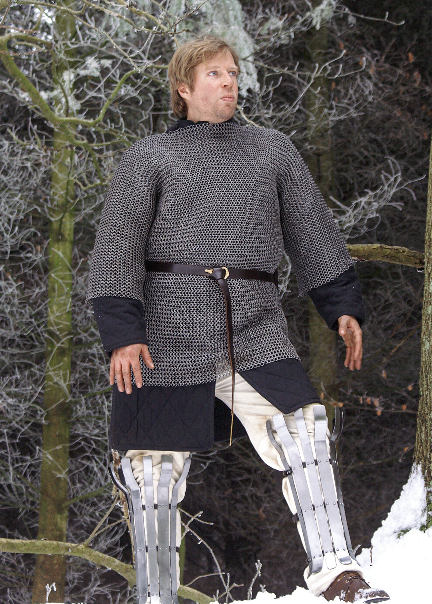 Kettenhemd Haubergeon, vernietet und gestanzt, ID 6 mm