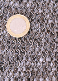 Kettenhemd Hauberk, vernietet und gestanzt, ID 6 mm