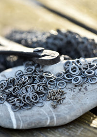 RM 1kg Paket lose Kettenringe und Nieten, ID6mm, unbehandelt