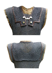 Schulterdopplung für römisches Kettenhemd Lorica Hamata