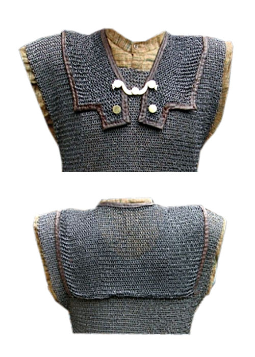 Schulterdopplung für römisches Kettenhemd Lorica Hamata