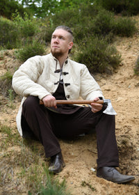 Gambeson mit Schnallen, natur
