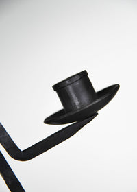 Mittelalterlicher Kienspanhalter / Kerzenhalter, handgeschmiedet