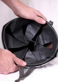 Helm-Inlet aus Leder - Inlay