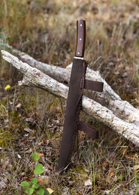 Skramasax, schaukampftauglich mit Lederscheide