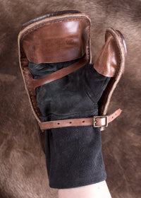 Gepolsterter Fäustling aus Leder für linke Hand