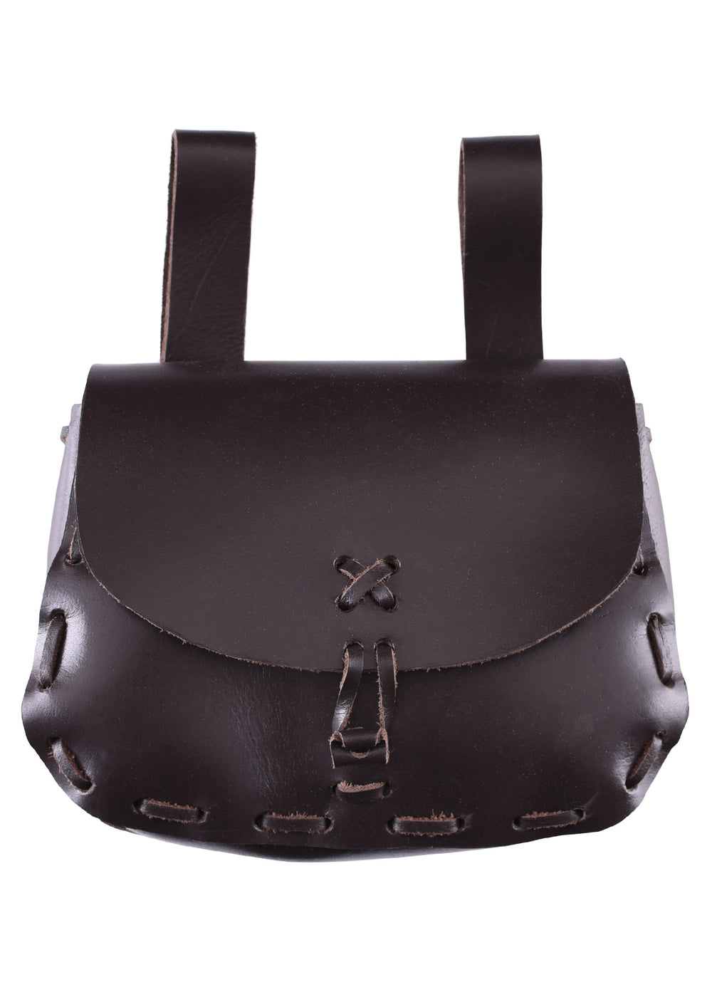 Mittelalter-Ledertasche, Dunkelbraun