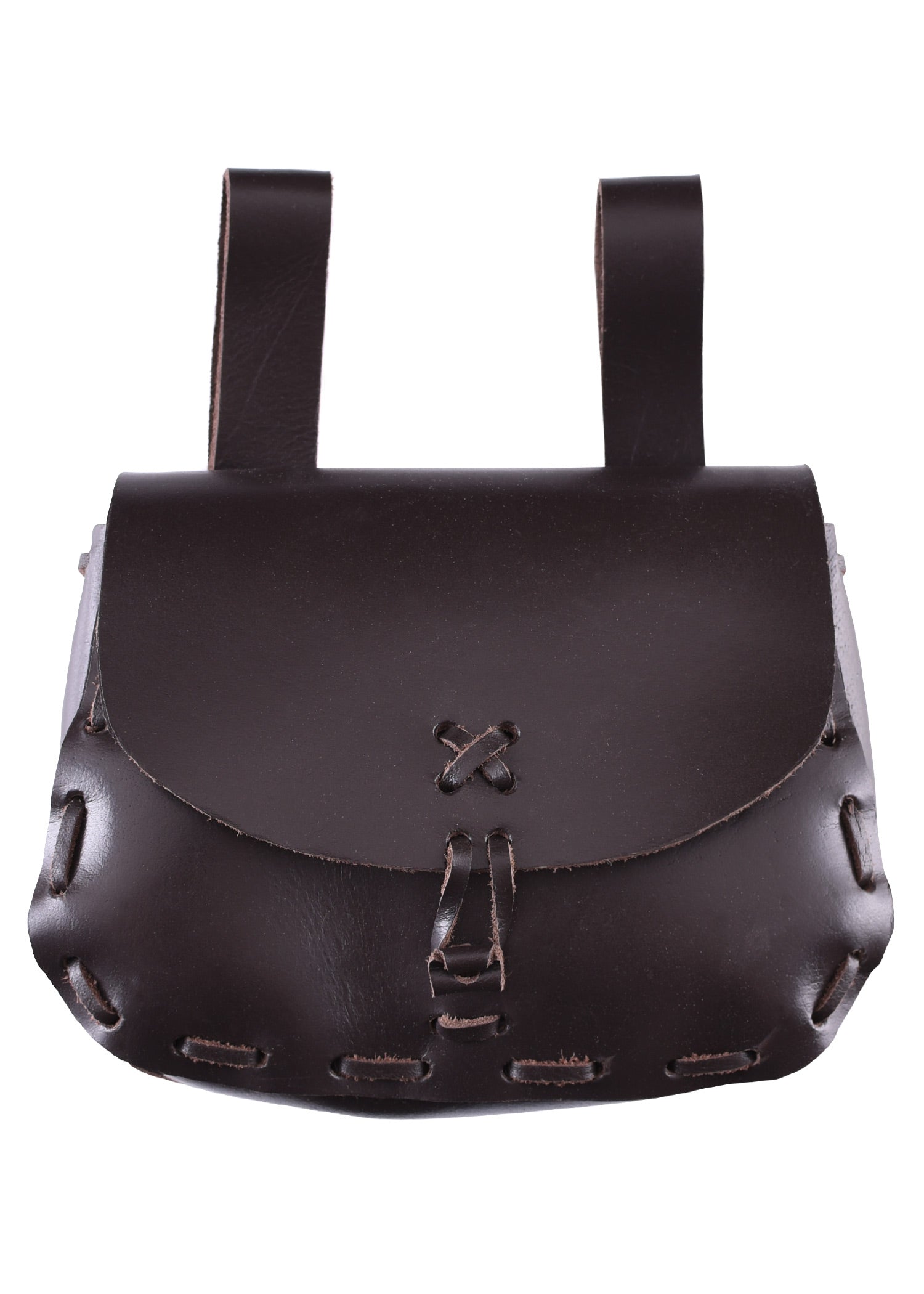 Mittelalter-Ledertasche, Dunkelbraun