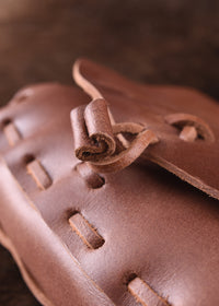 Mittelalter-Ledertasche, Hellbraun
