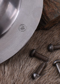 Normannischer Schildbuckel, mit Nieten, 2 mm Stahl