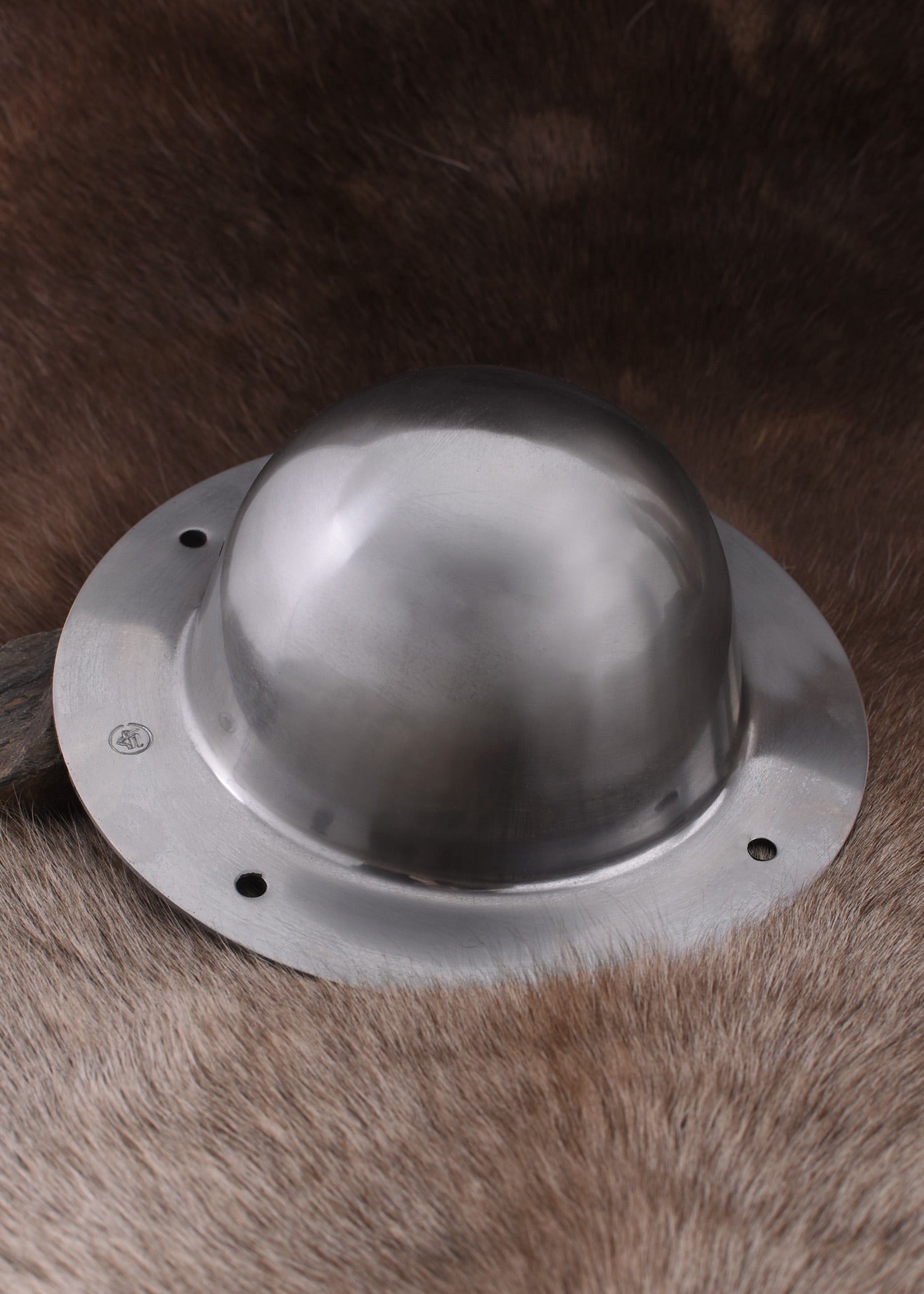 Grosser Schildbuckel, 2 mm Stahl, schaukampftauglich
